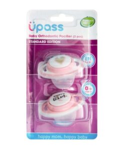 Bộ 2 Ty ngậm chỉnh nha UPASS cho bé không BPA hồng UP0284NH