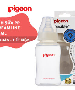 Bình sữa Pigeon 150ml cổ hẹp PP Streamline (NEW)
