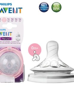 Núm ti silicone Philips Avent Natural cho trẻ sơ sinh