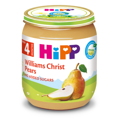 Thức ăn dinh dưỡng đóng lọ HiPP 125g lê Williams
