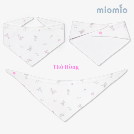 SET 10 khăn tam giác Miomio - Thỏ hồng